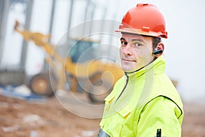 Construction building site foreman photo