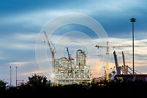 Construction of chemical plant industry