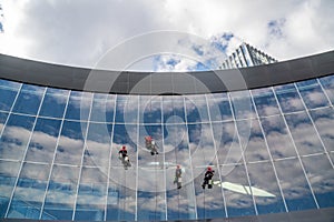 Construction and cleaning workers