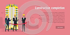 Construction Completion Building Design Web Banner