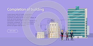 Construction Completion Building Design Web Banner