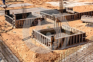 construction of a concrete Foundation