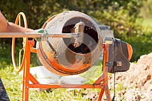 Construction concrete mixer