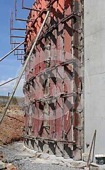 Construction concrete wall