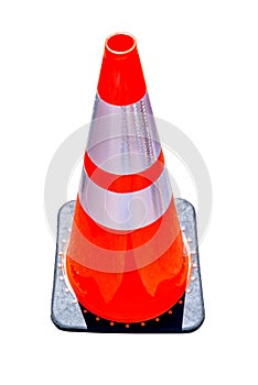 Construction cone isolated