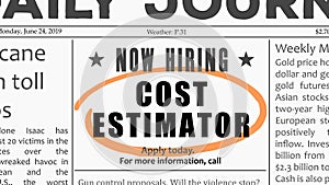 Construction cost estimator