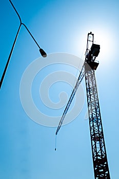 Construction and crane