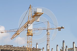 Construction Crane from Above