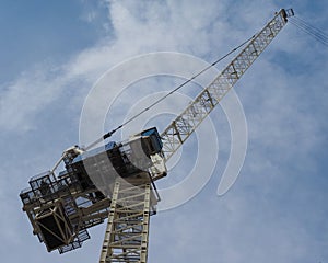 construction crane in building site