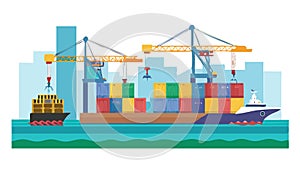 Construction Crane Building Vector for Development, vector design Generative AI