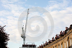 Construction crane. Construction site