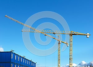 Construction crane. Construction site