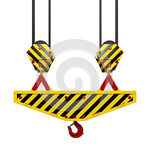 Construction crane hook