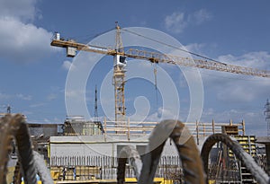 construction crane from the Liebherr company