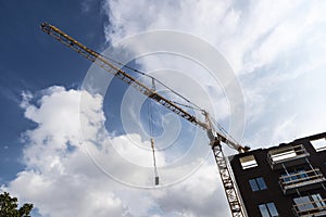 Construction crane in Malmo, Sweden