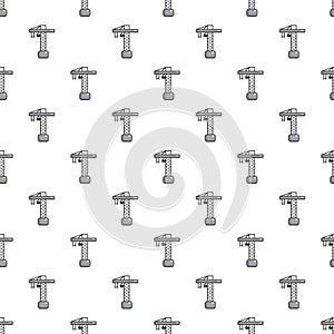 Construction crane pattern seamless