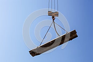 Crane on construction site