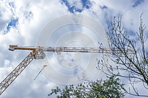 Construction crane view