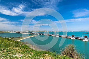 Construction of the Crimean bridge, arches of bridge