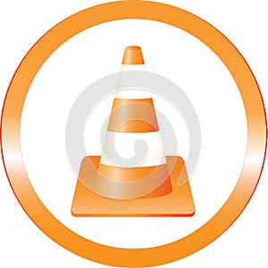 Construction danger sign