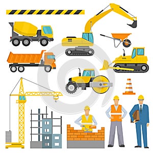 Construction Decorative Icons Set