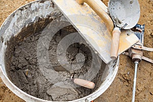 Construction of a detached house