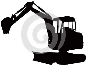 Construcción excavador excavador 