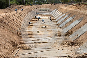 Construction drains to prevent flooding