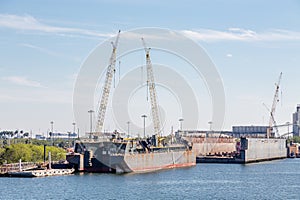 Construction on Dry Dock