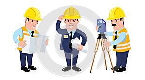 Construction engineer geodesist and architect