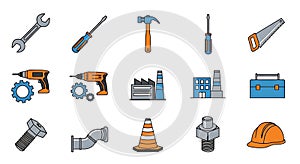 Construction and Engineering Icon Set