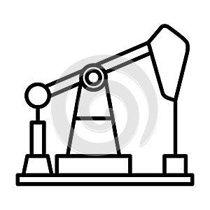 Construction Equipment Icon Black And White Illustration