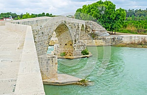 Construction of the Eurymedon Bridge in Aspendos