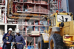 Construction of factory and site workers