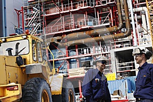 Construction of factory and site workers