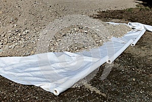 construction in fields on native soil. where the developer will bring