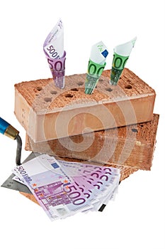 Construction, financing, building societies. Brick