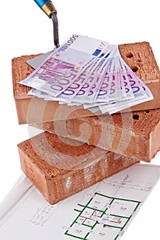 Construction, financing, building societies. Brick