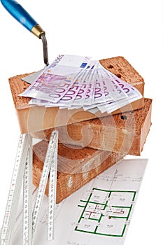Construction, financing, building societies. Brick