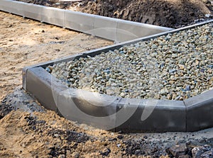 Construction of footpaths on the site of an old road