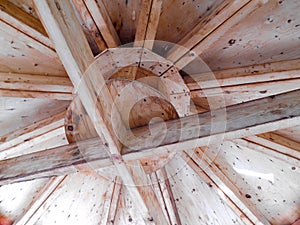 Construction of a gazebo ceiling
