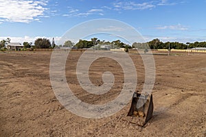 Construction Groundwork At Housing Subdivision