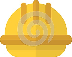 Construction helmet illustration in minimal style