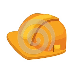 Construction helmet protection icon