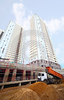 Construction of high building