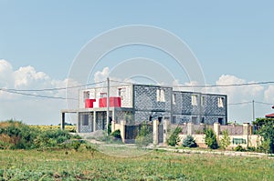 Construction of the house of aerated concrete blocks