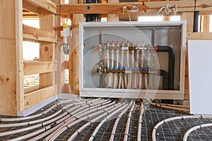 Radiant floor heating system photo