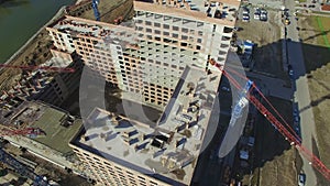 construction of the housing complex