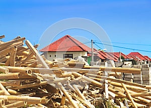 Construction of housing in a suburb
