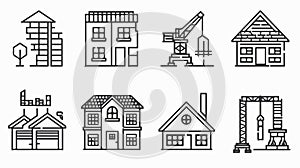 Professional Construction Icon Set for Creative Design Projects